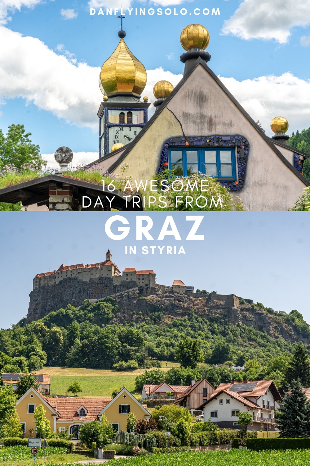 Best places to visit in Styria (Steiermark): From whimsical, artsy volcanic spa towns to magical riverside villages and wineries, these are the best day trips from Graz.