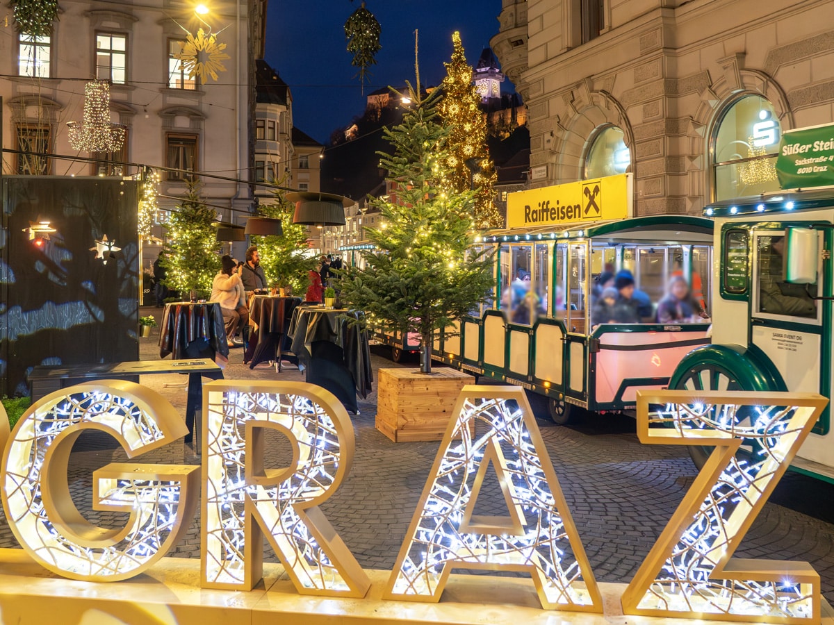 Graz's numerous christmas markets feel like a winter wonderland