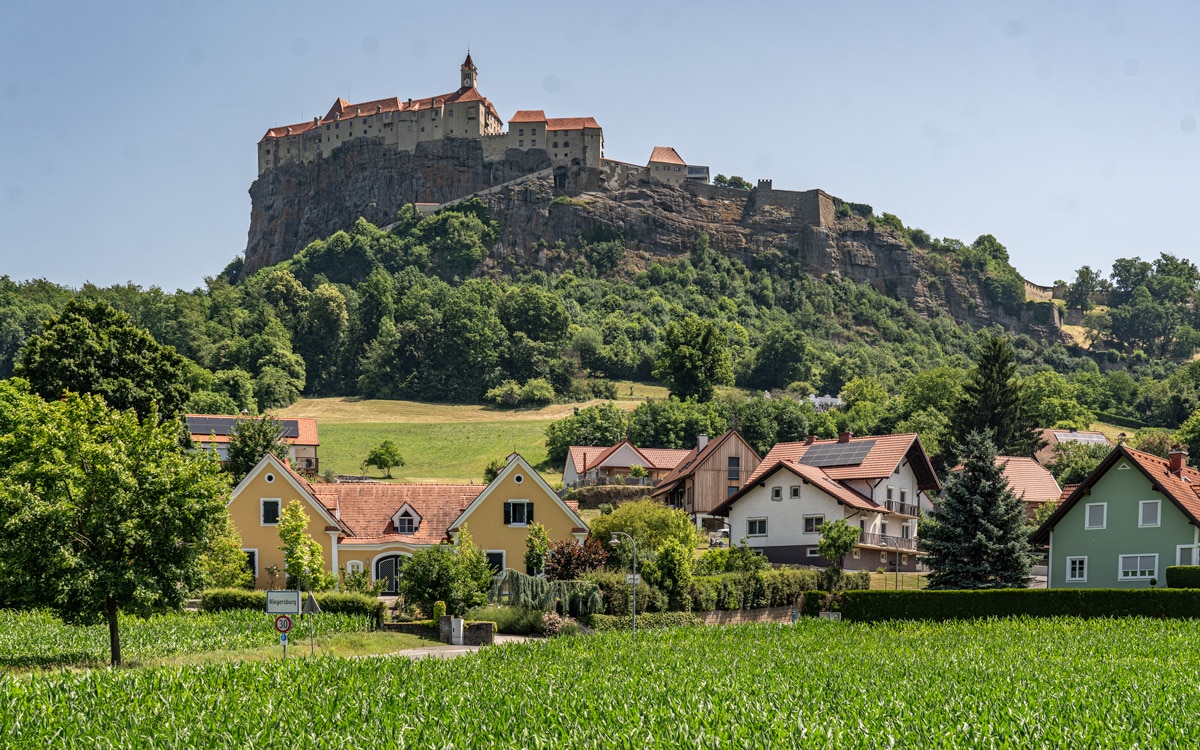 Surveying endless greenery from above, Riegersburg is one of the best day trips from Graz