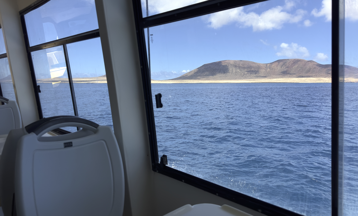 On the Biosfera Express ferry to La Graciosa