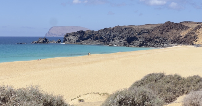 Canary Islands golden sand beach
