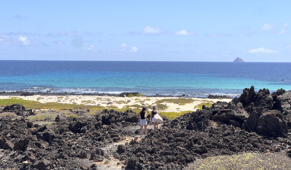 In Lanzarote, volcanic remains meet golden sands