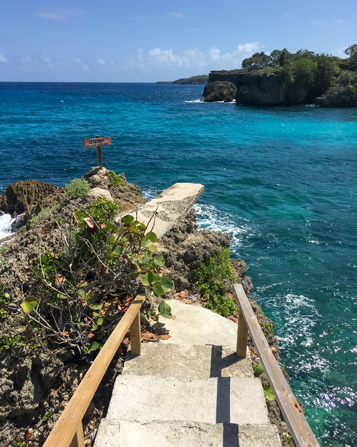 Beach entry point