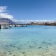 At Caleta de Sebo, on La Graciosa, swim with views of Lanzarote