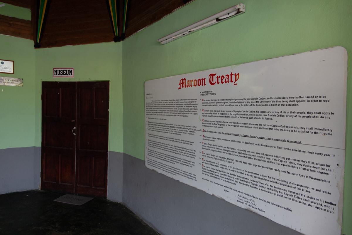 The Maroon Treaty at the Community Museum
